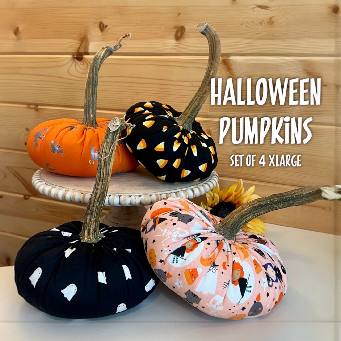 HALLOWEEN PRINT PUMPKIN EXTRA LARGE - DITSY GHOST