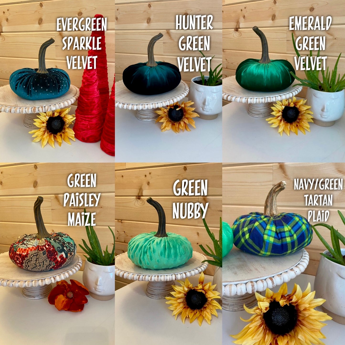 EXTRA LARGE PUMPKIN - NAVY and GREEN TARTAN PLAID FLANNEL