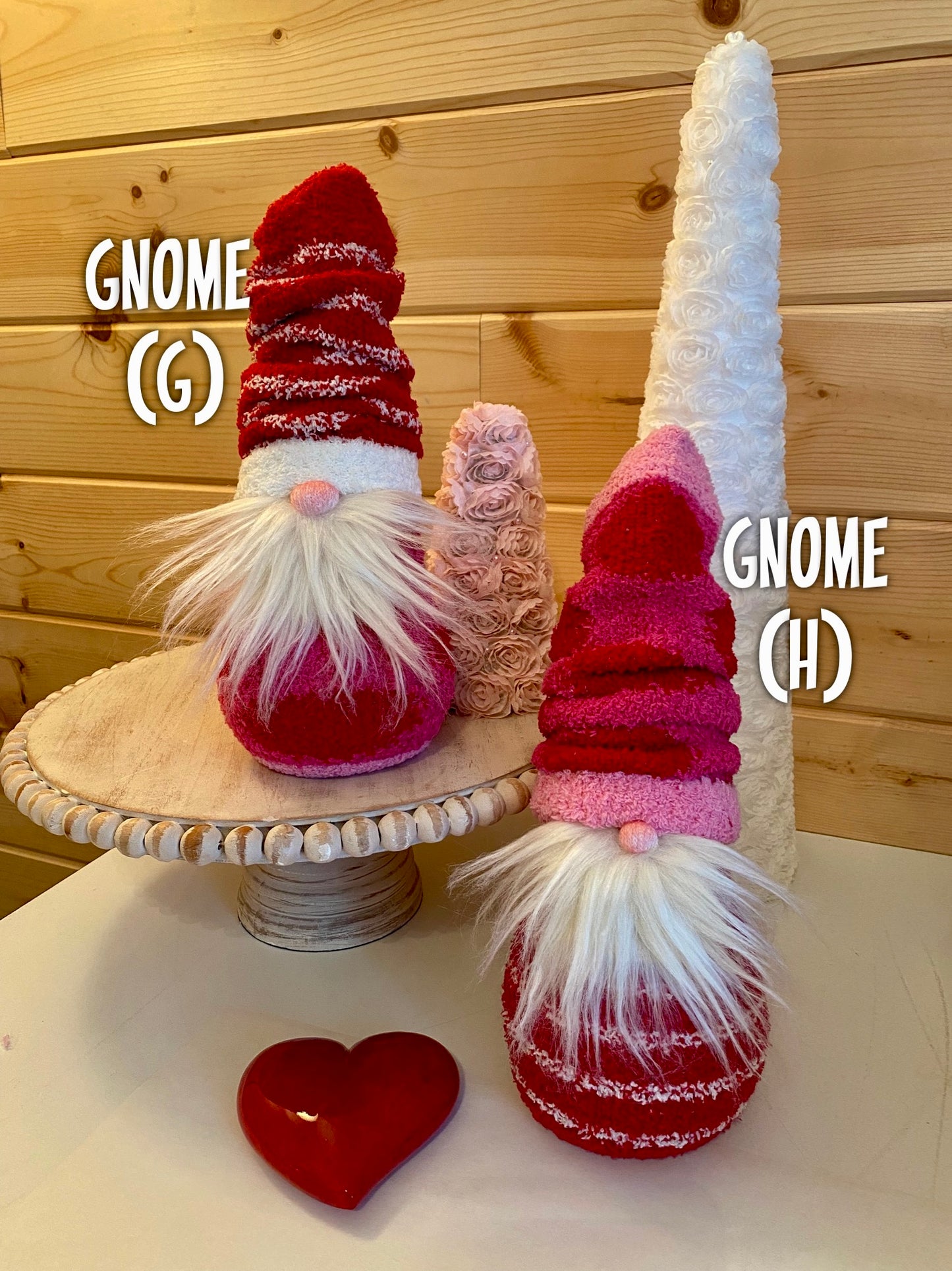 Handmade single GNOME White Stripe Red Hat entryway gnome decor mantle gnome decor gnome centerpiece farmhouse gnome gift for her