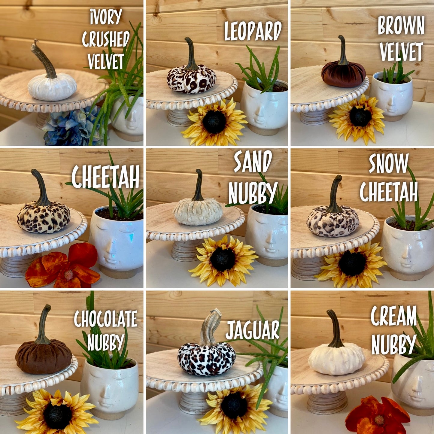 ANIMAL PRINT FABRIC SMALL PUMPKIN - JAGUAR