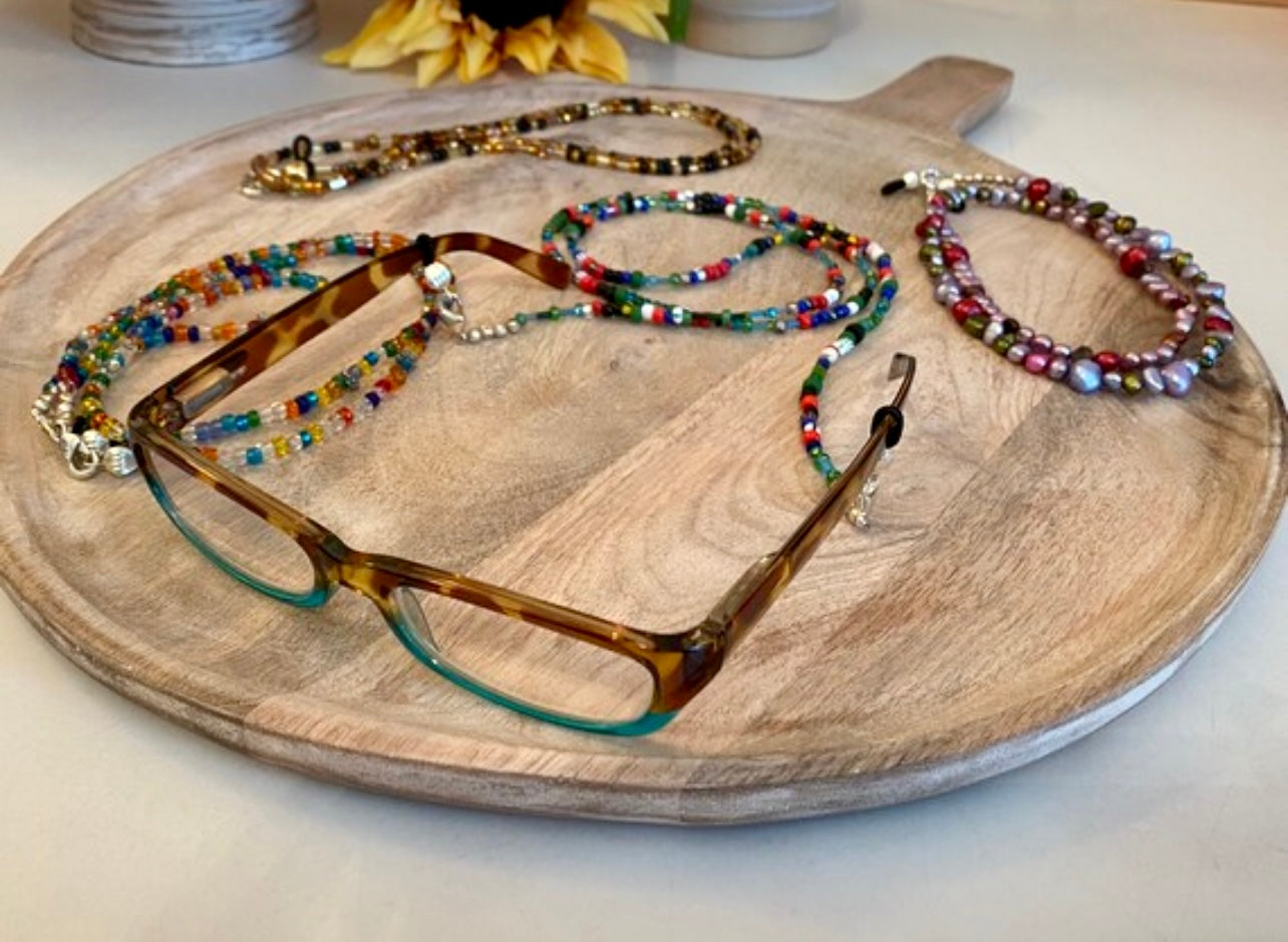 WHOLESALE/BULK PRICING HANDCRAFTED EYEGLASS SUNGLASSES LANYARD CHAINS BEADED FACE MASK CHAINS MUST ORDER 12 PIECES