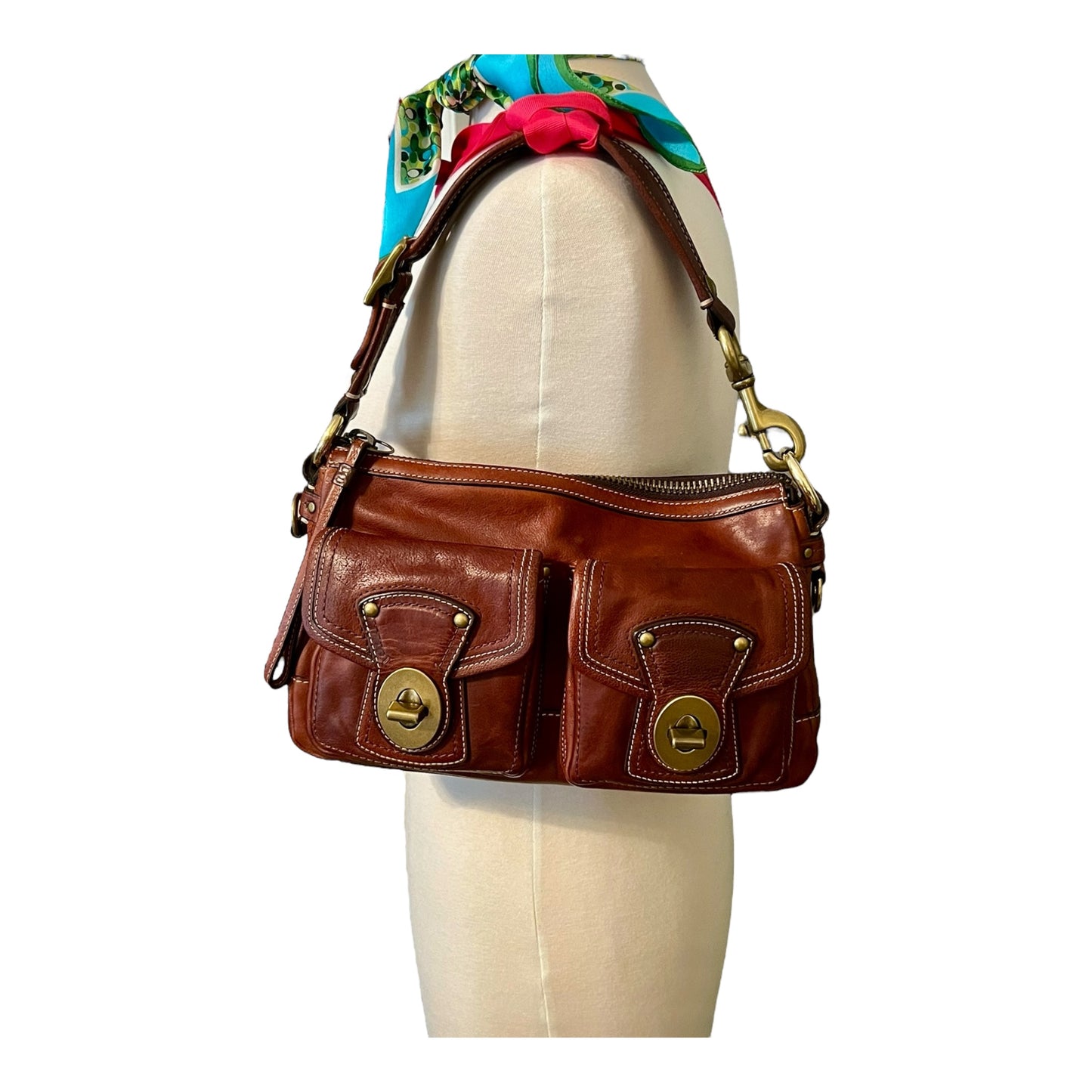 ‼️SOLD‼️Coach 65th Anniversary Legacy Whiskey Brown Handbag #10328 Vintage Shoulder Bag