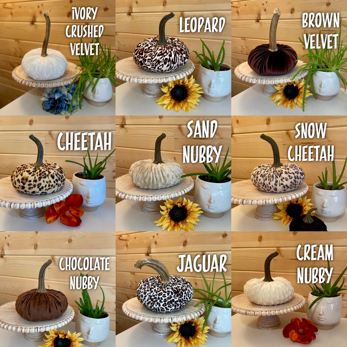 EXTRA LARGE JAGUAR PRINT PUMPKIN - HANDMADE FABRIC HOME DECOR