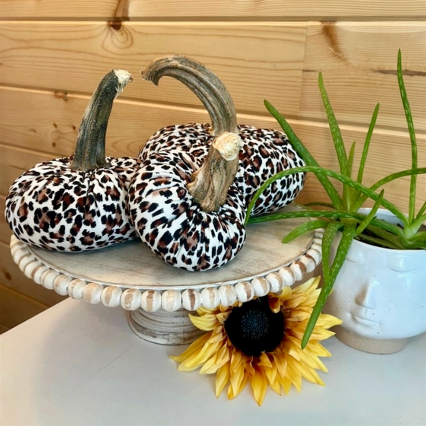 SMALL ANIMAL PRINT FABRIC PUMPKIN - JAGUAR