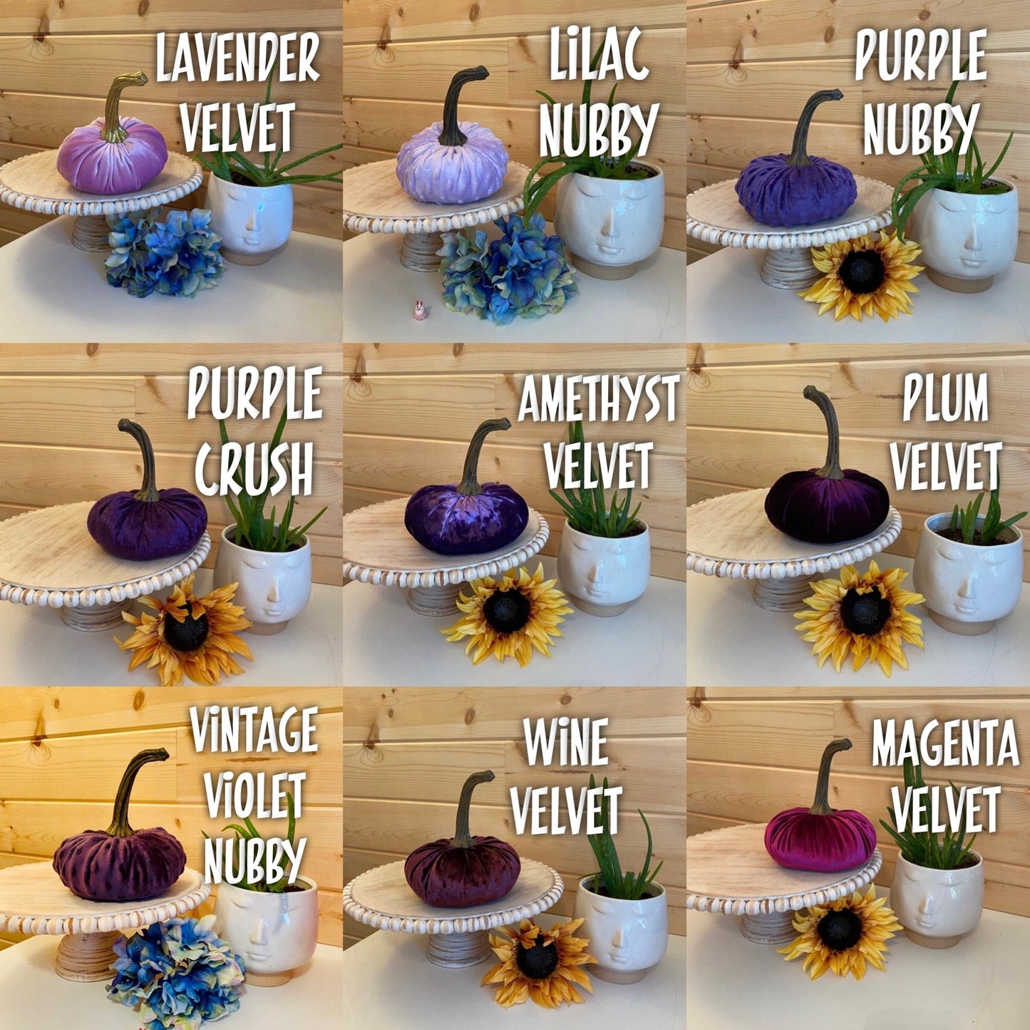 LARGE PUMPKINS - CREATE YOUR OWN SET OF COLORS