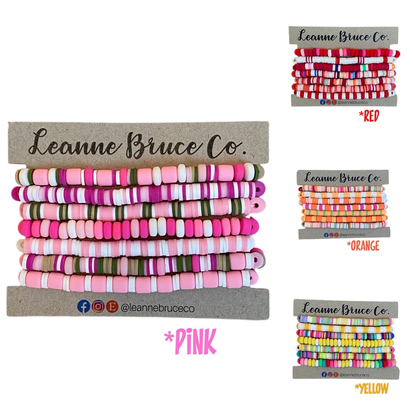 The LITTLE Sets WARM Tones ARM CANDY BRACELET COLLECTION - YELLOW