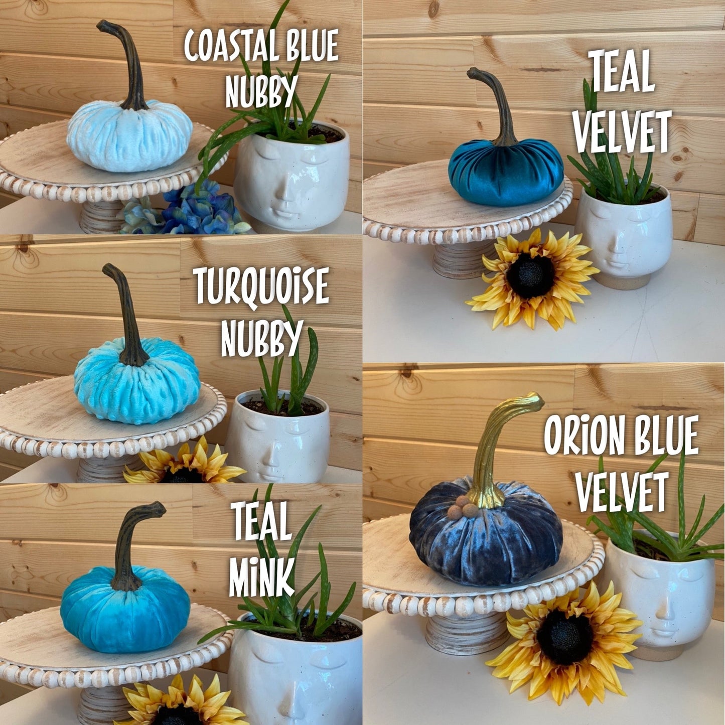 LARGE PUMPKINS - CREATE YOUR OWN SET OF COLORS