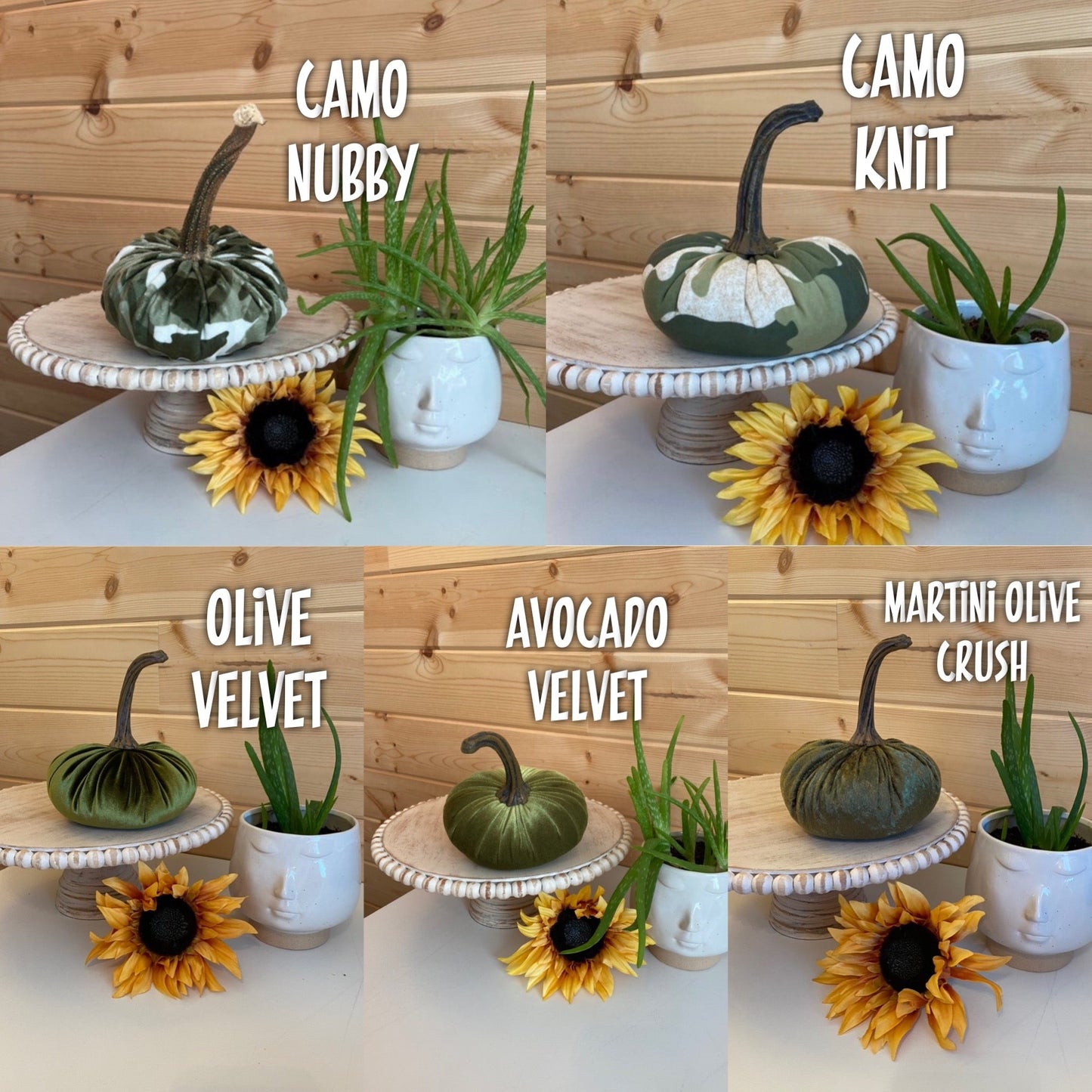 LARGE PUMPKINS - CREATE YOUR OWN SET OF COLORS