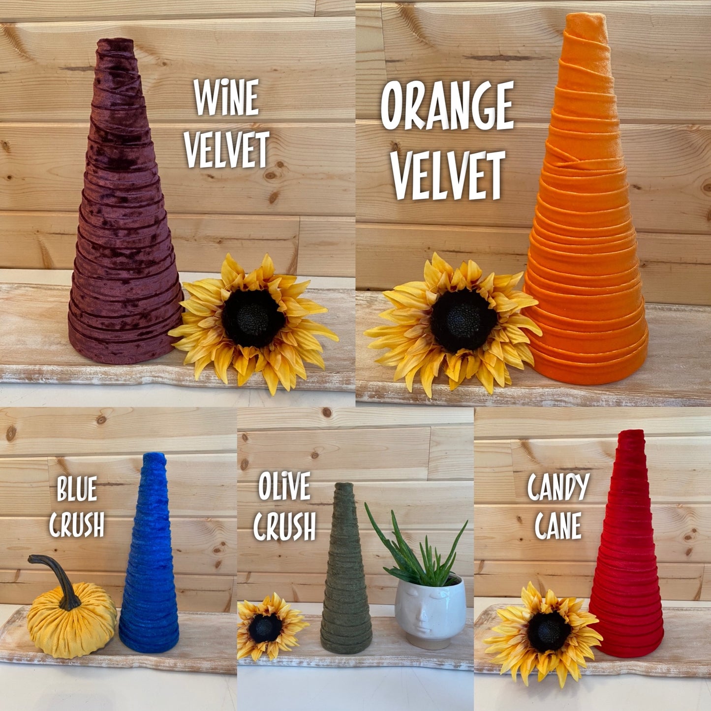 CONE Decorative Trees For Home Decor & Wedding Centerpiece Decor MEDIUM 12" Cone Tree