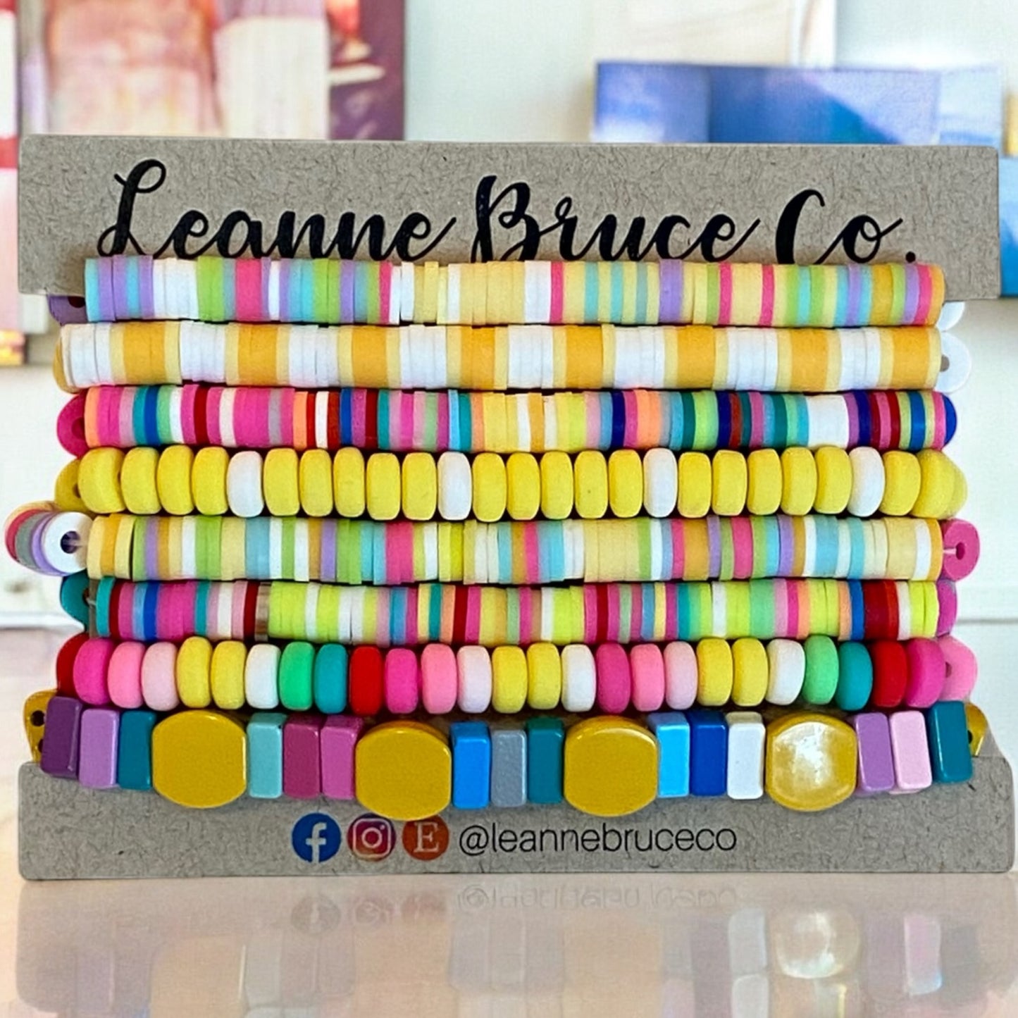 Bracelet Sets of 8 Stretchy Stack Bracelets COOL Tones and WARM Tones Jewelry Gift Set Arm Candy Bracelet Collection Chakra Layer Bracelets