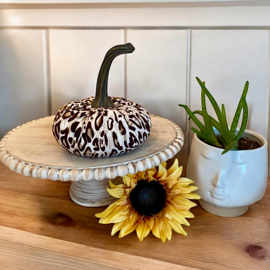LARGE ANIMAL PRINT PUMPKIN - LEOPARD