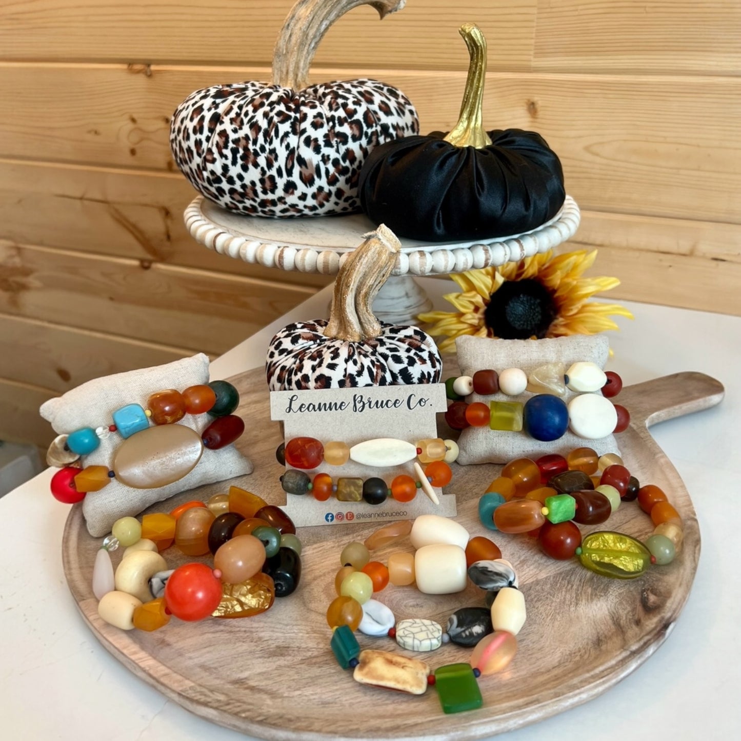 Bracelet Gift Sets of 2 Mixed Resin Beads MARKET DAY Stacks MUST ORDER 4 TOTAL SETS OF 2