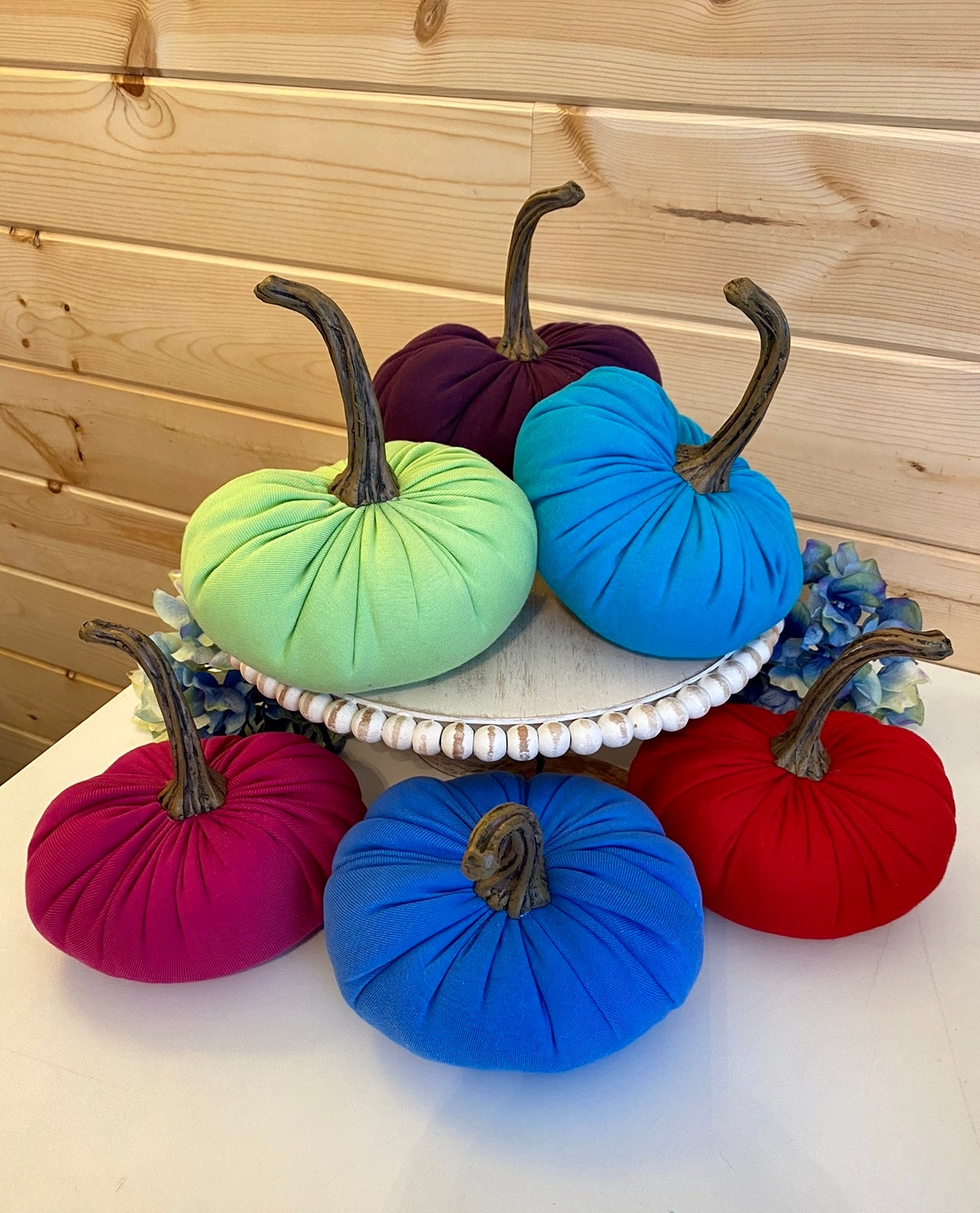 EXTRA LARGE FABRIC PUMPKIN - POPSICLE FLAVOR COLORS