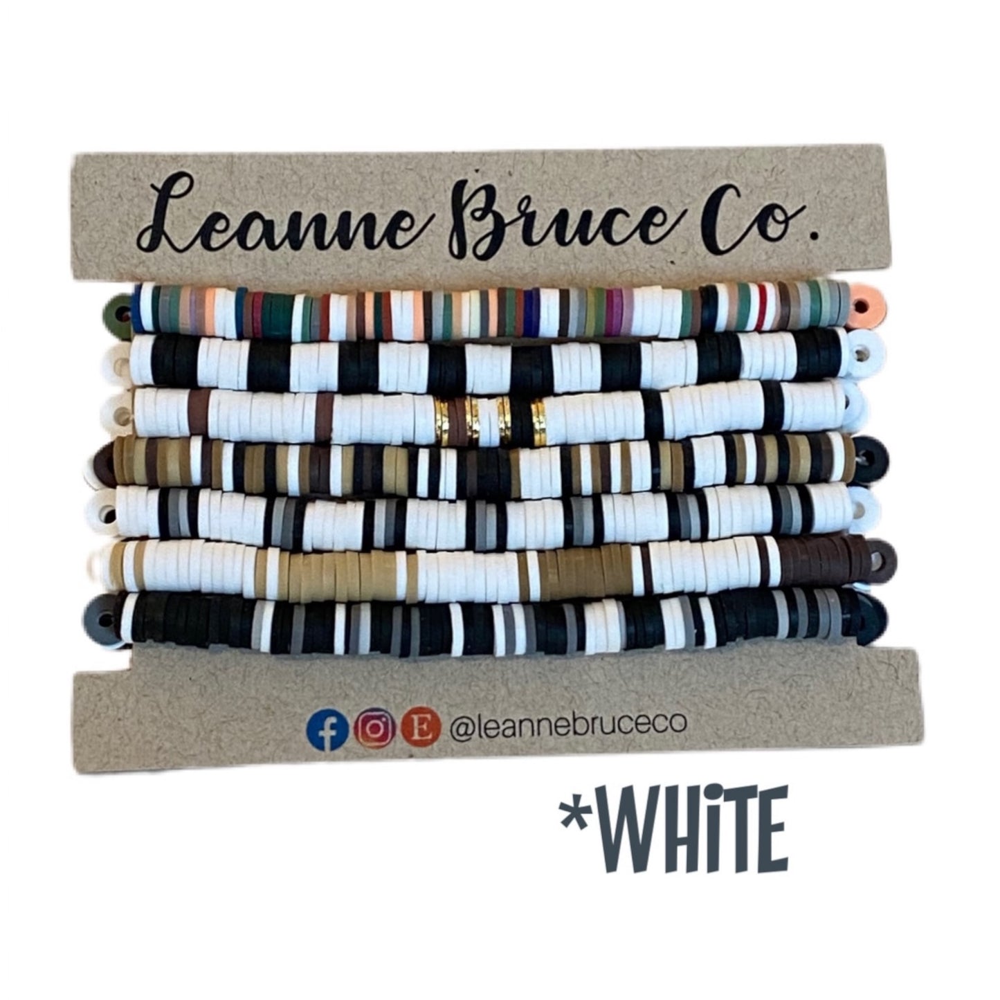 The LITTLE Sets COOL Tones ARM CANDY BRACELET COLLECTION - WHITE