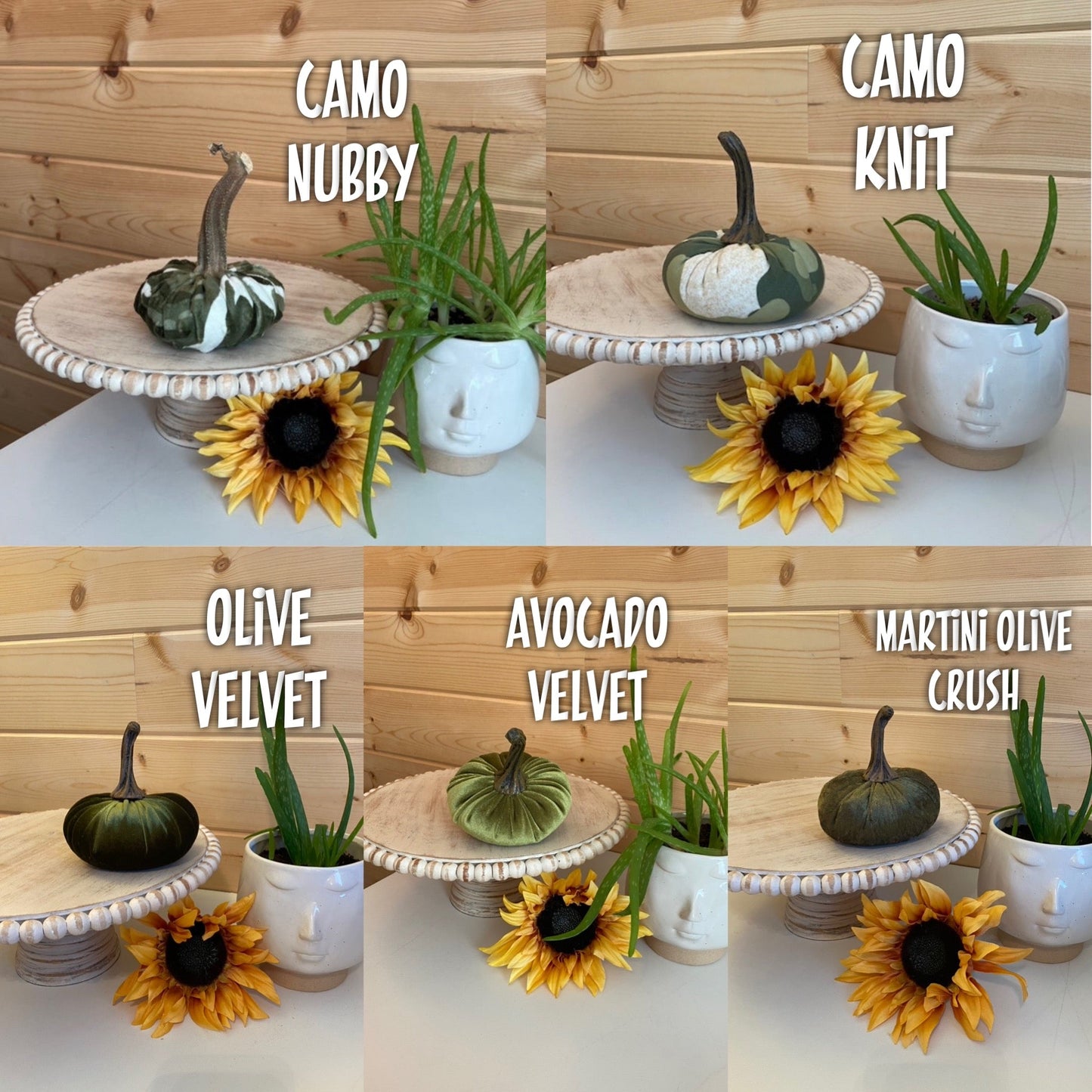 SMALL PUMPKIN SETS of 4 - MIX & MATCH - CREATE YOUR OWN SETS of SMALL PUMPKINS