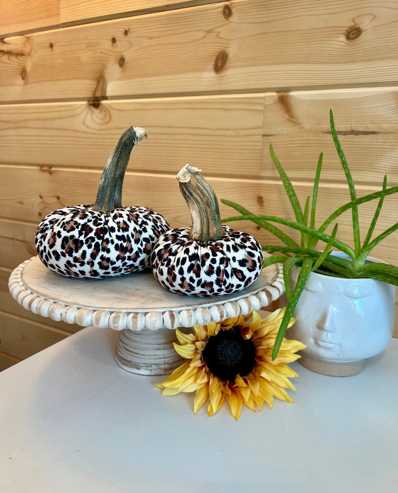 LARGE ANIMAL PRINT PUMPKIN - JAGUAR