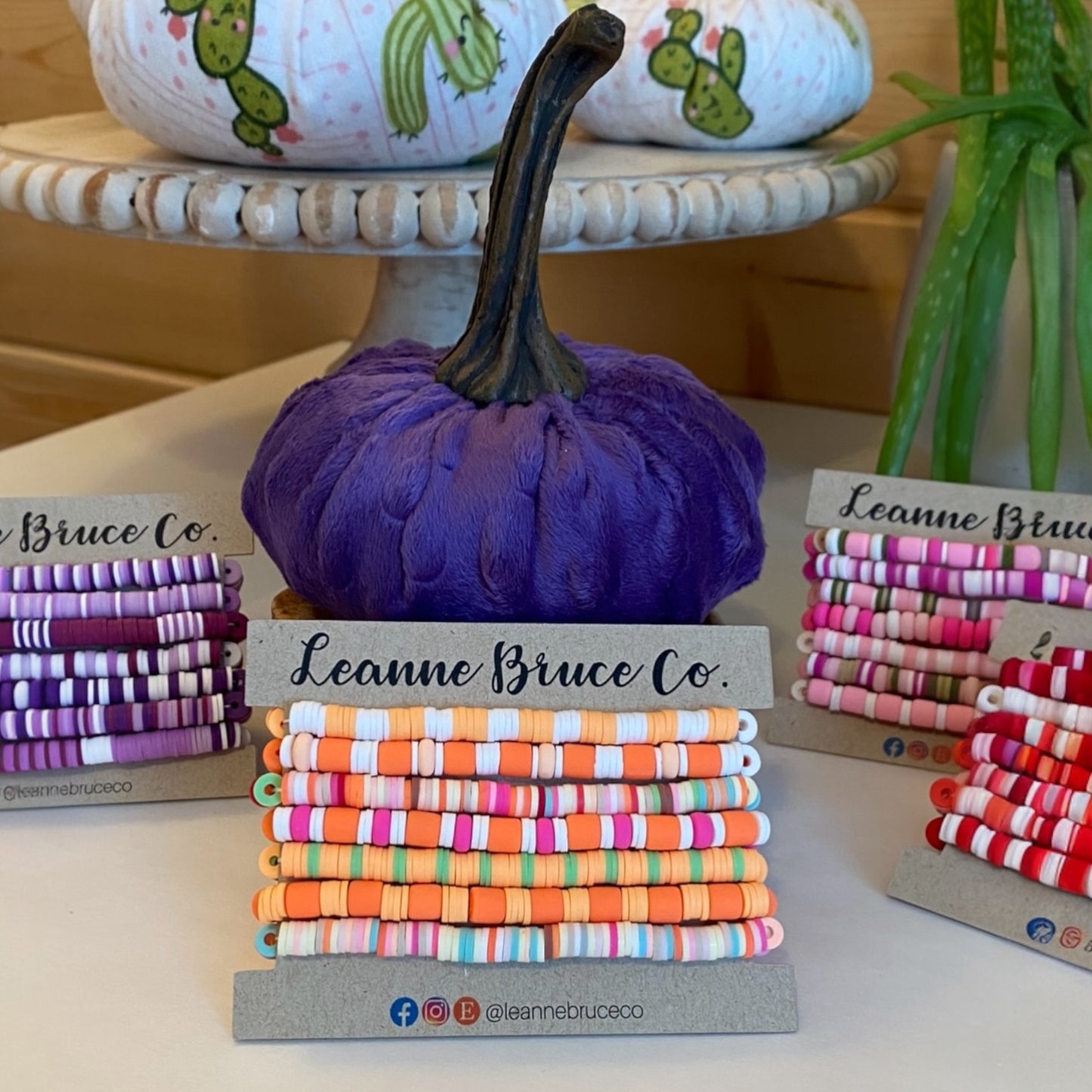 The LITTLE Sets WARM Tones ARM CANDY BRACELET COLLECTION - ORANGE