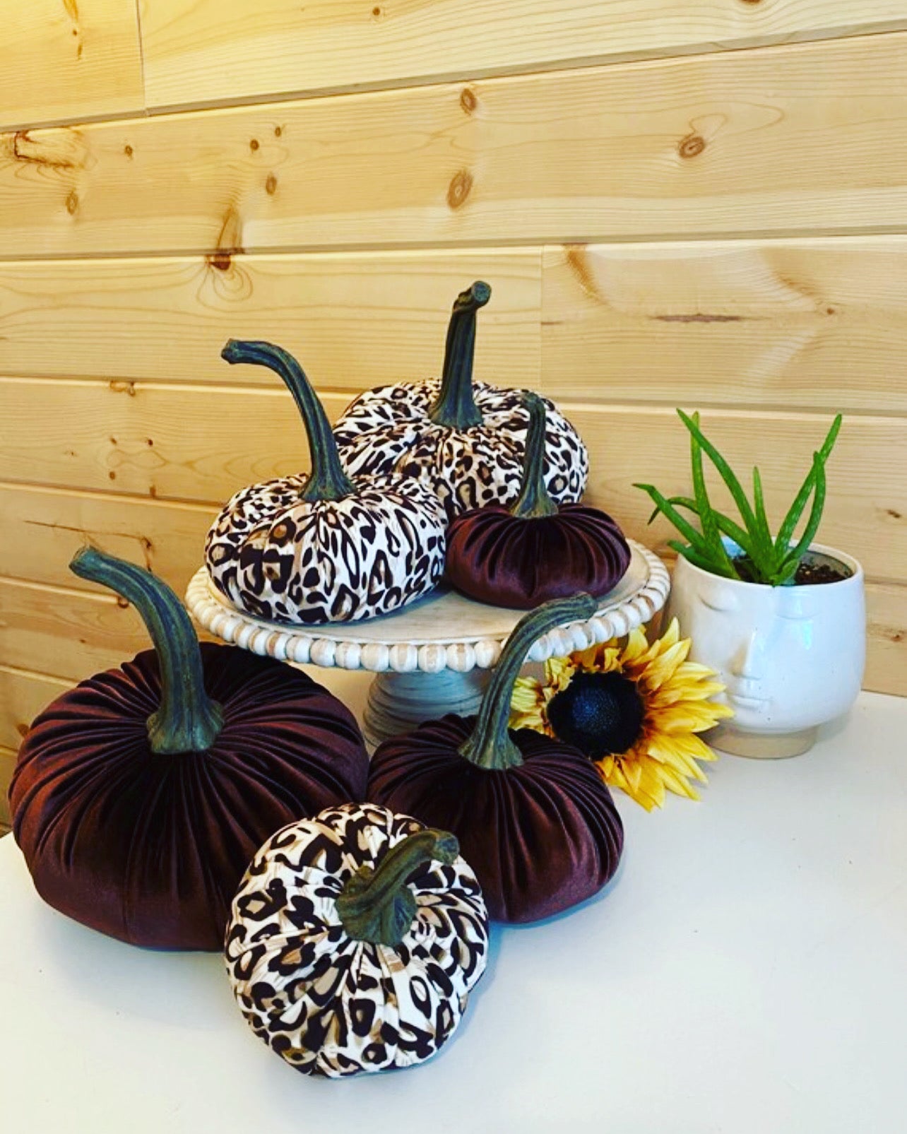 SMALL ANIMAL PRINT PUMPKIN - LEOPARD