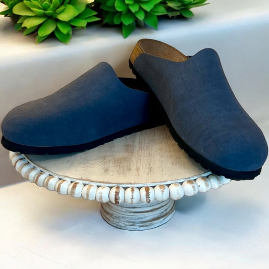 Birkie’s Provence Birkibuc Navy Smooth Upper Comfort Clog EU39 (US8.5-9) NIB