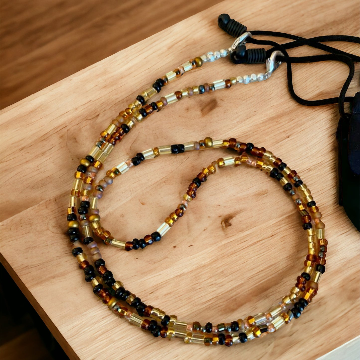 Handcrafted Beaded Eyeglass Sunglasses Chain NEUTRAL TONES Face Mask Accessories Readers Lanyard Beaded Necklaces Chic Useful Chains