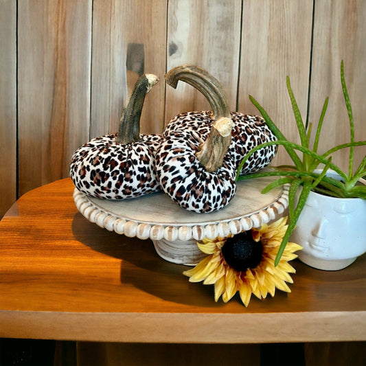 PUMPKIN SET of 3 ANIMAL PRINT - JAGUAR