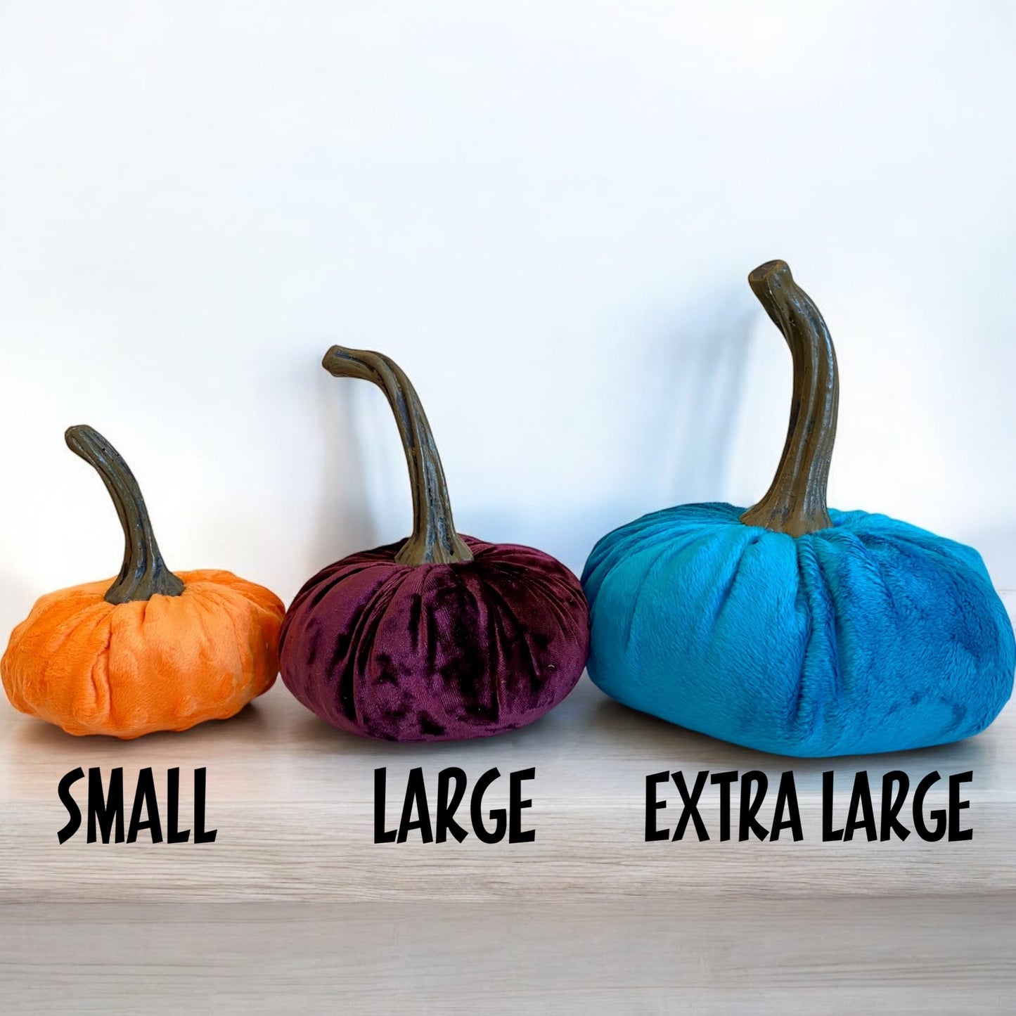 SMALL HANDMADE PUMPKINS - Velvets, Nubby Minks, Prints, Flannels, Animal Prints - ENTIRE COLLECTION