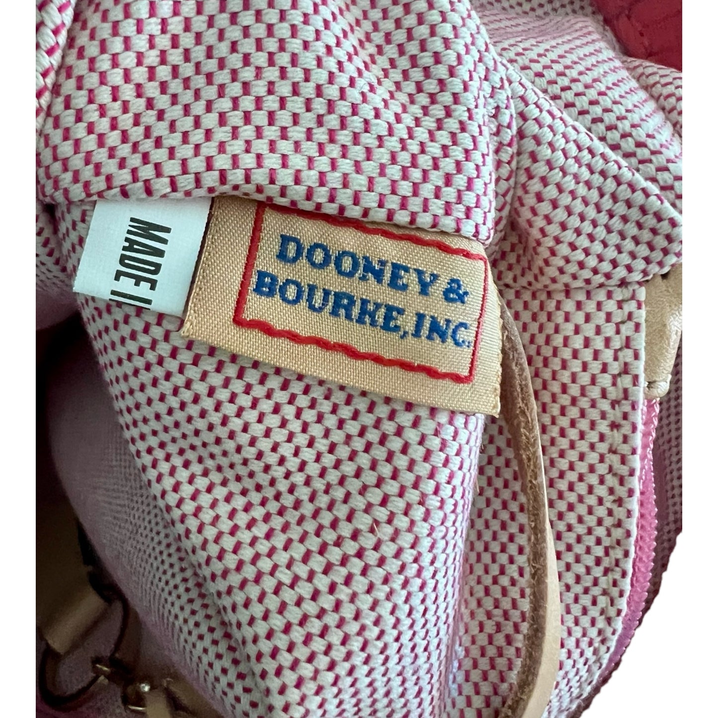 ‼️SOLD‼️ Dooney & Bourke Medium Red Signature Jacquard Tote with Small Pouch