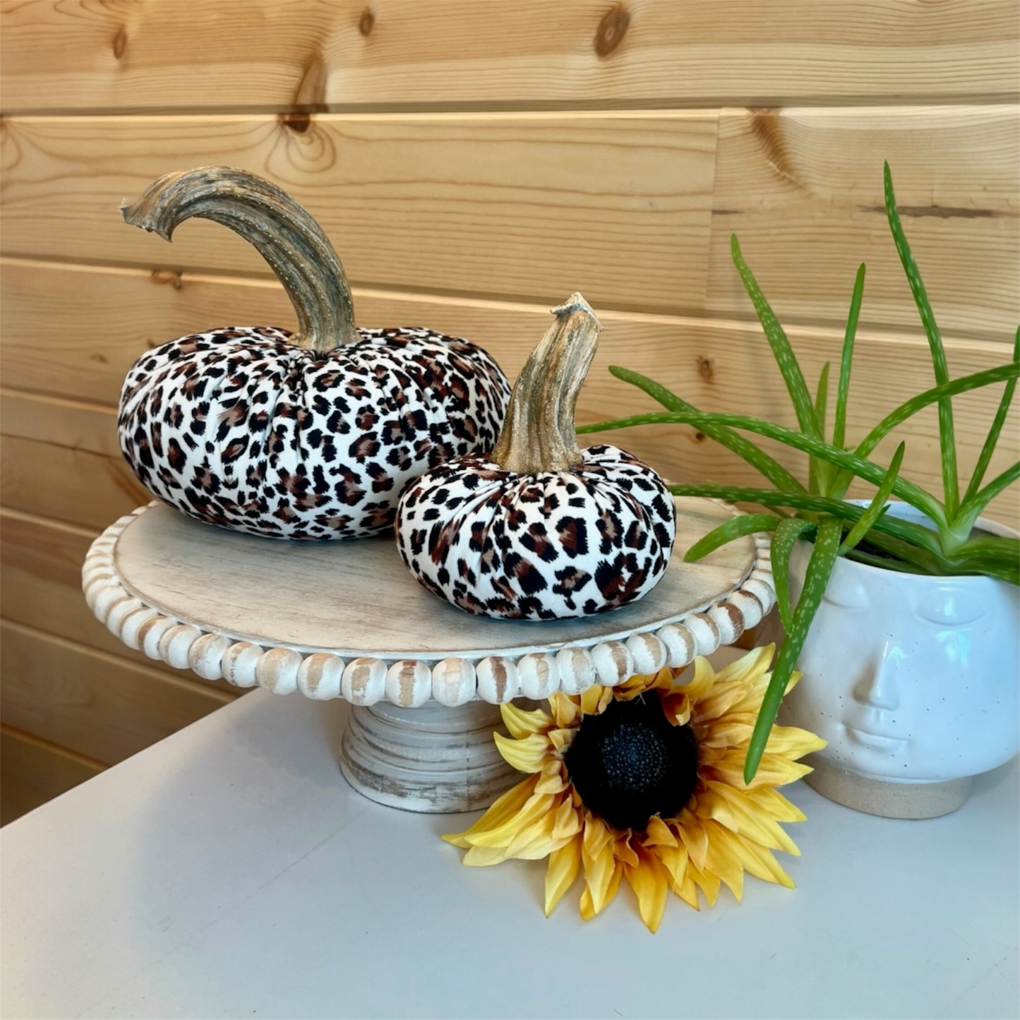 SMALL ANIMAL PRINT FABRIC PUMPKIN - JAGUAR