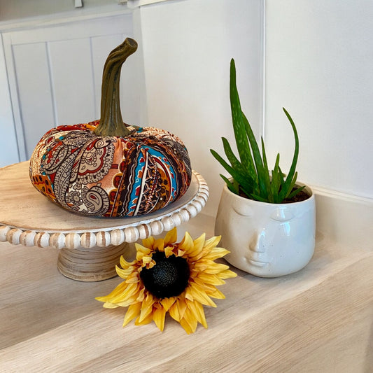 EXTRA LARGE PAISLEY PRINT FABRIC PUMPKIN - RUST PAISLEY MAIZE