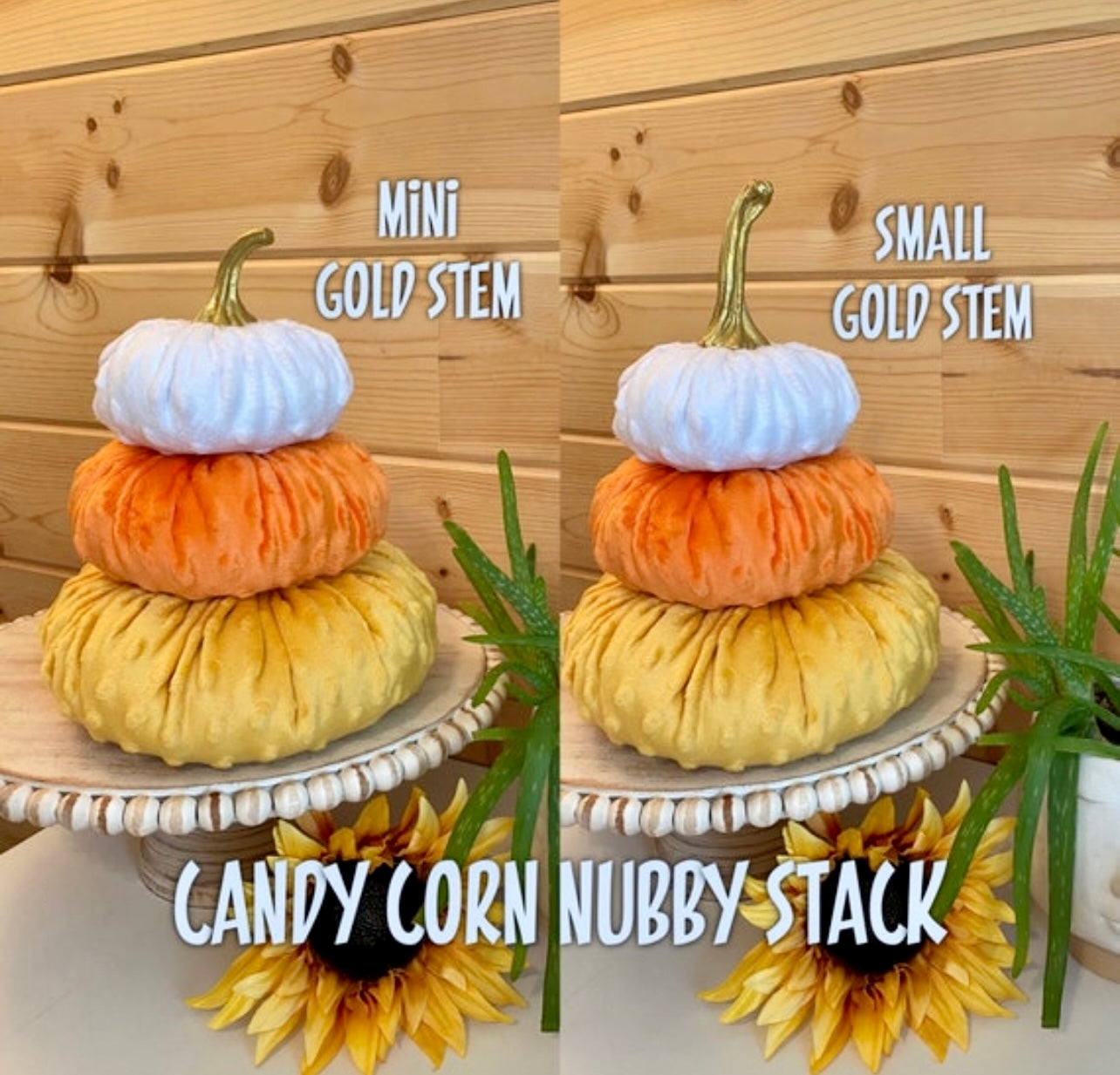 WHOLESALE TIERED PUMPKIN STACKS MINIMUM ORDER 24 TOTAL PUMPKINS