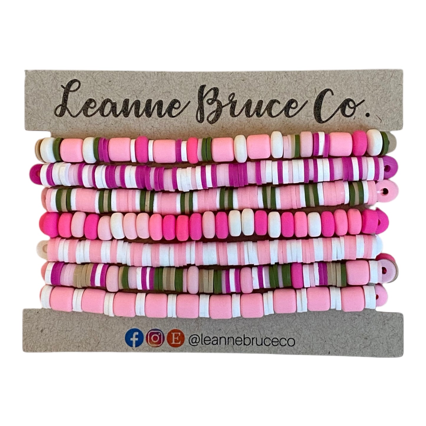 The LITTLE Sets WARM Tones ARM CANDY BRACELET COLLECTION - PINK