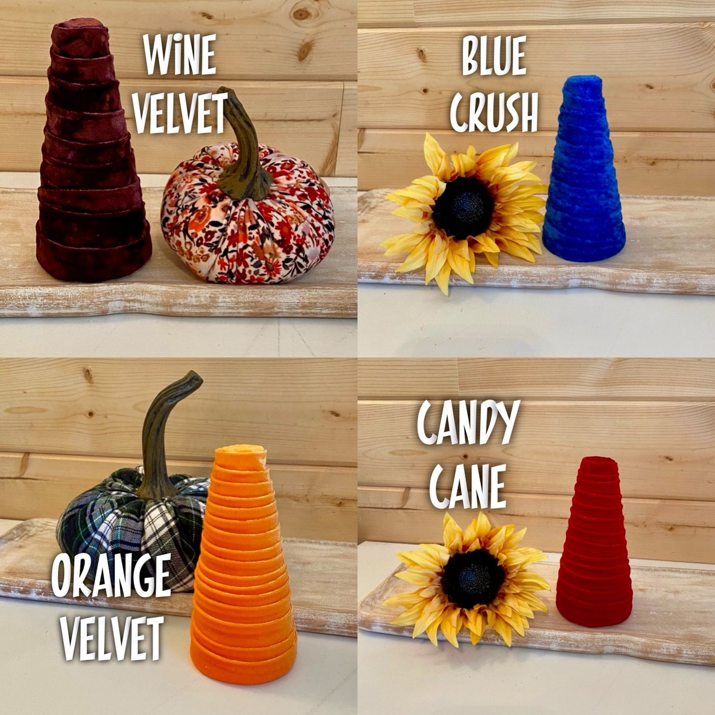 WHOLESALE SHORTIE CONE DECORATIVE TREES SETS/2 MINIMUM ORDER 24 TOTAL CONES