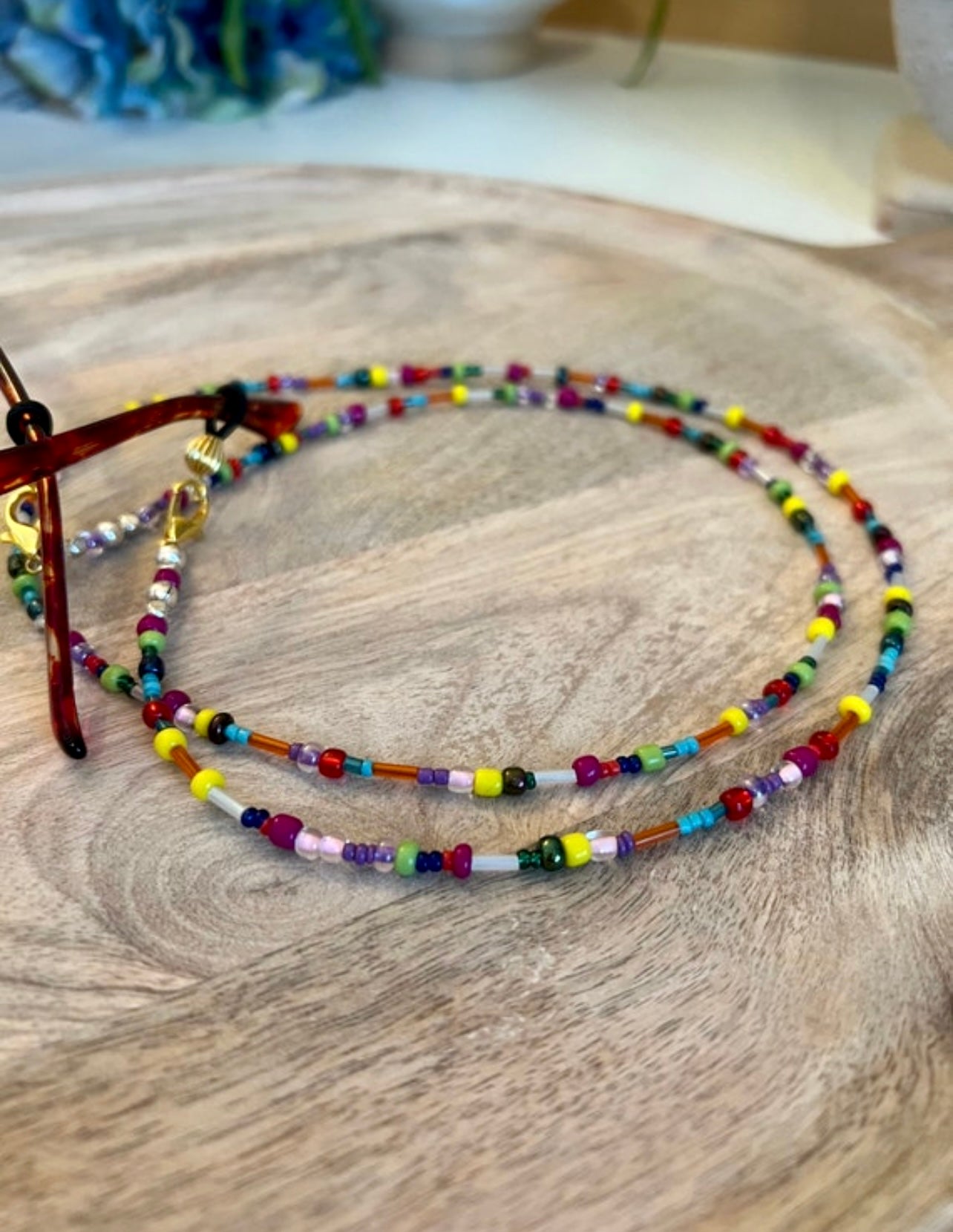 Handcrafted Beaded Eyeglass Sunglasses Chain BRIGHT LIGHTS Face Mask Accessories Readers Lanyard Beaded Necklaces Chic Useful Chains