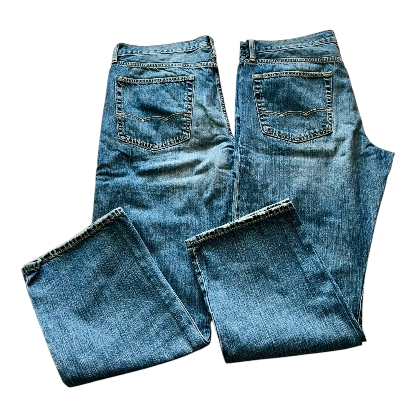 ‼️SOLD ‼️ AE AMERICAN EAGLE OUTFITTERS STRAIGHT LEG MENS JEANS 36X30 LOT of 2