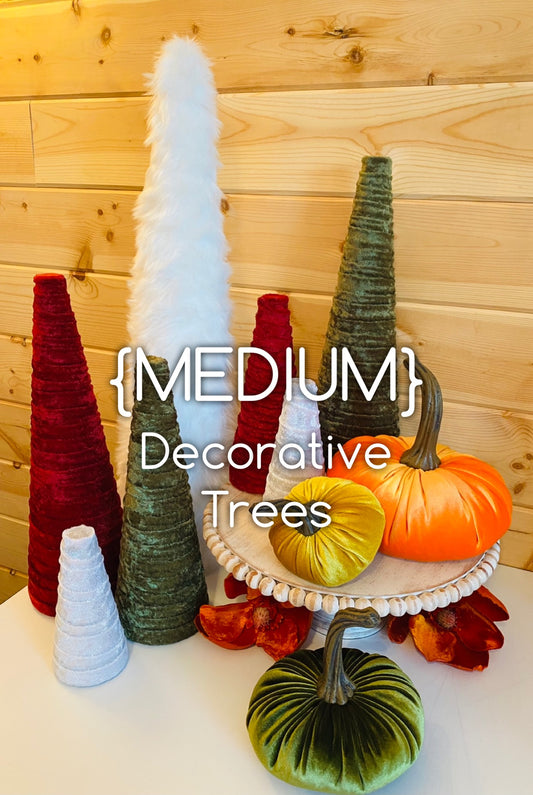 handmade Decorative Trees MEDIUM fabric luxe velvet animal print decorative trees all year home decor