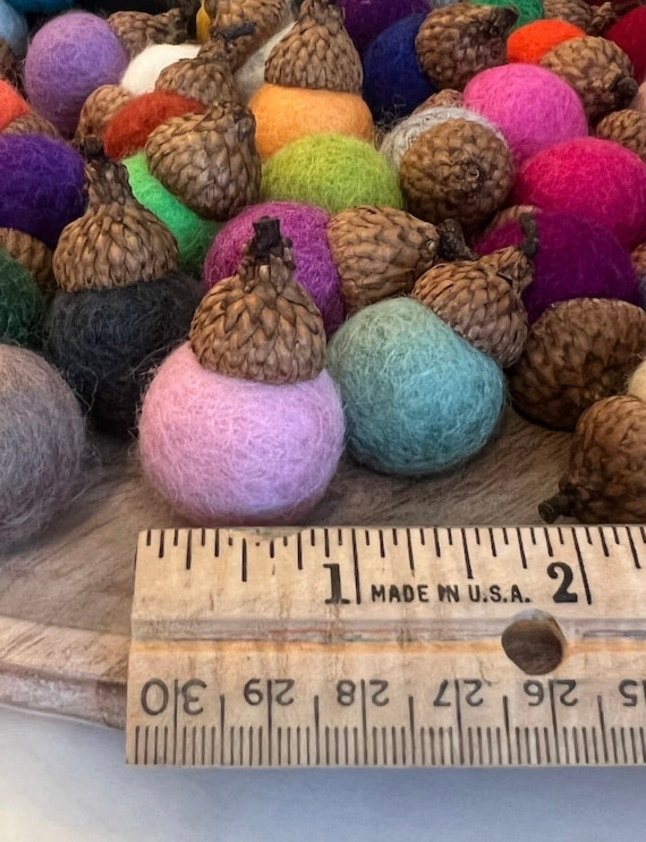 ACORNS WOOL FELT - SPRING + SUMMER MIX - SET of 25